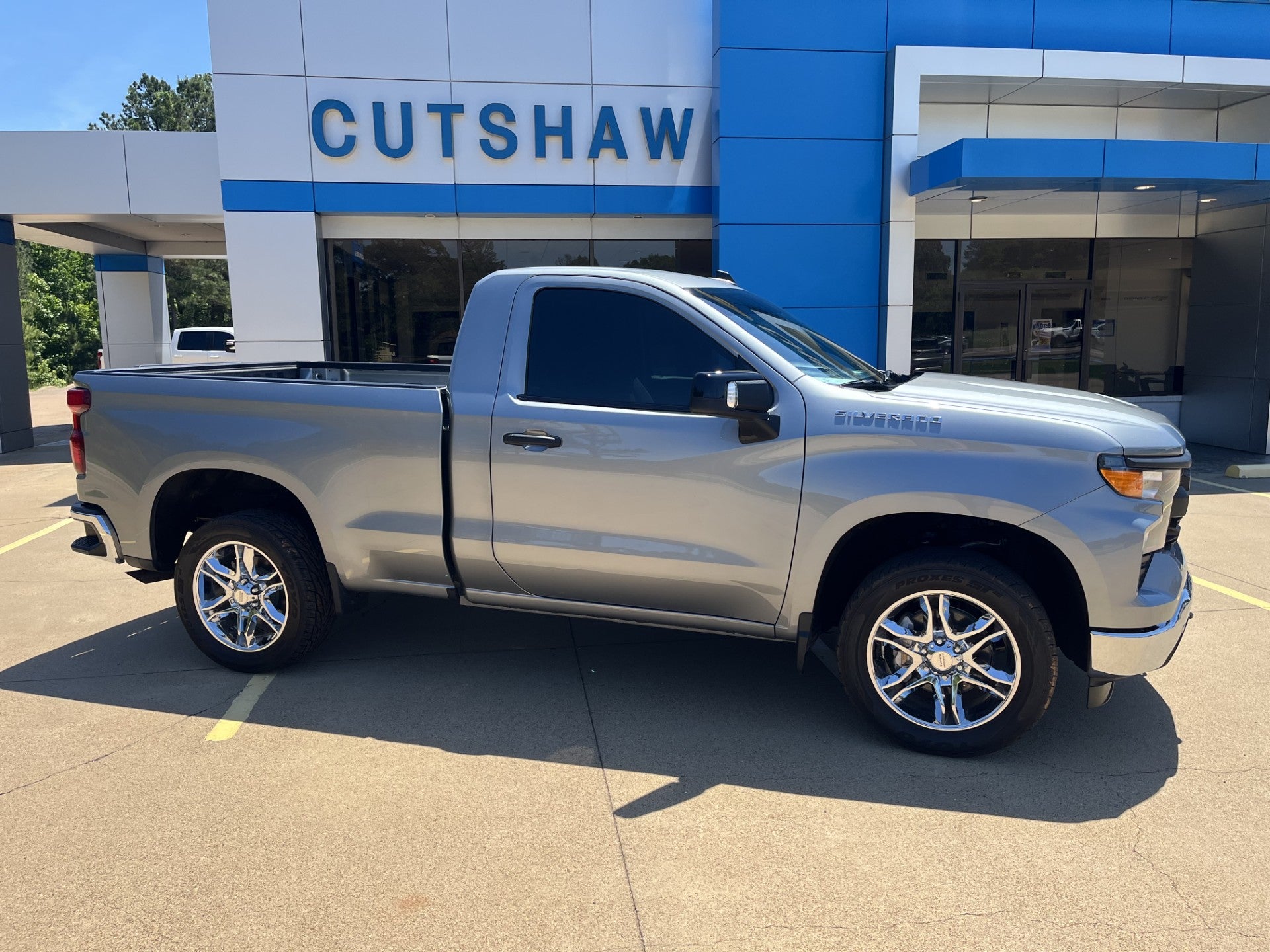 2026 Chevrolet Silverado 1500 WT in Sterling Gray Metallic — front three-quarter view